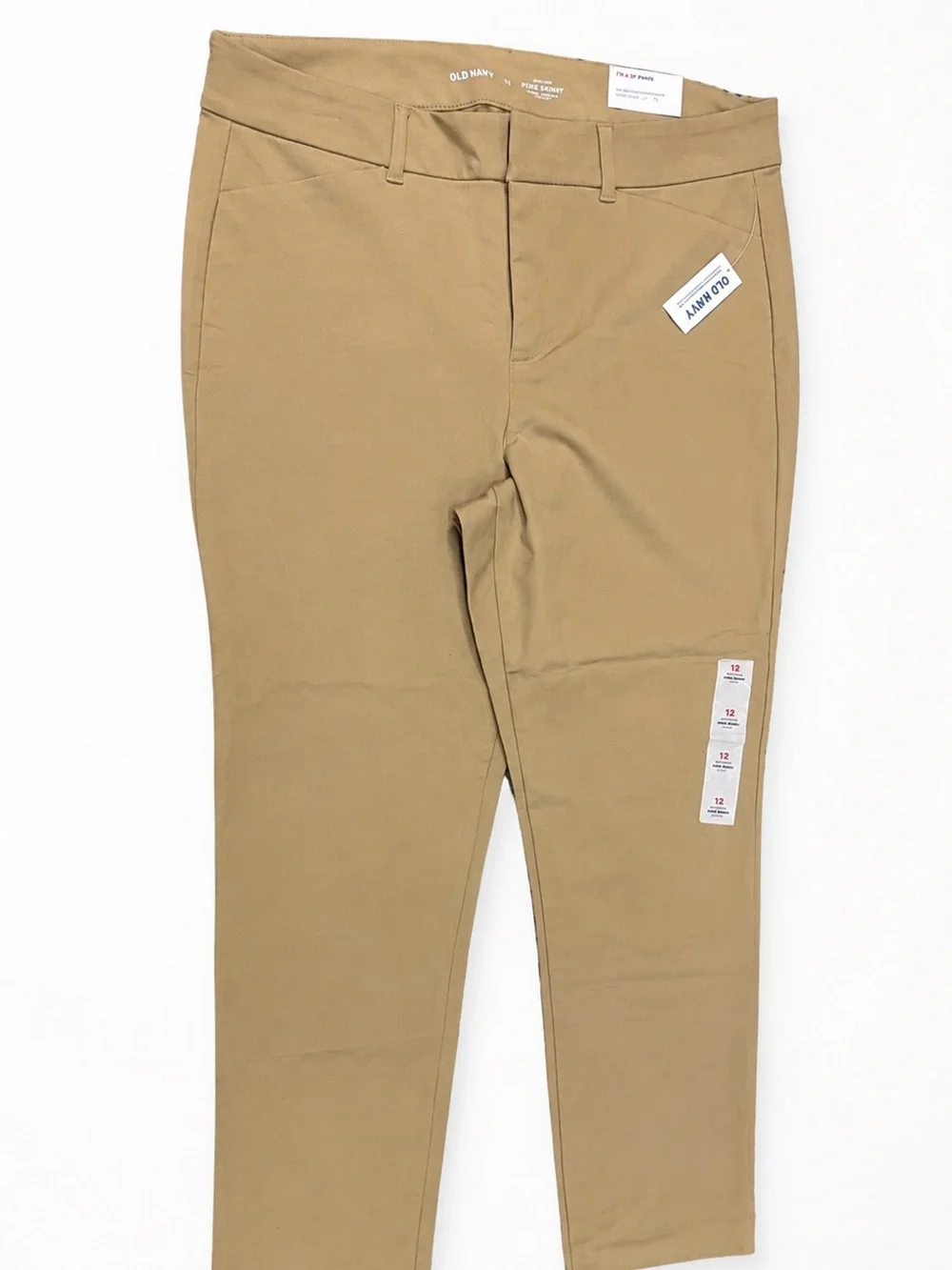 Old Navy Women's Pixie Skinny Ankle Khaki Pants Size 12 Brand New With Tags